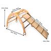 Kidodido Wooden Climbing Arch | Montessori Rocker with Ladder Ramp & Pillow | Wooden Rocker Arch | Climbing Arch with Cushion | Indoor Montessori Playground Set (Dino) view 4