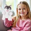 Animal Hand Puppets 11 Inch Sea Turtle Plush Dinosaur Animals Hand Puppet Toys Role-Play Toy Puppets for Kids Storytelling Imaginative Pretend Play Teaching Preschool(Wolf) view 3