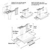 Car Seat Tray Table, Multi-Functional Portable Foldable Car Seat Table Travel Tray, Aluminum Alloy Back Seat Laptop Desk, with Mobile Phone and Tablet Holder, for Working, Writing, Eating, Traveling view 2