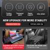 Car Seat Tray Table, Multi-Functional Portable Foldable Car Seat Table Travel Tray, Aluminum Alloy Back Seat Laptop Desk, with Mobile Phone and Tablet Holder, for Working, Writing, Eating, Traveling view 3