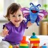 Animal Hand Puppets 11 Inch Sea Turtle Plush Dinosaur Animals Hand Puppet Toys Role-Play Toy Puppets for Kids Storytelling Imaginative Pretend Play Teaching Preschool(Butterfly) view 3
