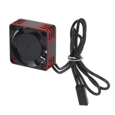 CCYLEZ ESC Motor Cooling Fan, 19000rpm RC Car Cooling Fan Lightweight and Stable 25mm High Temperature for Upgrade (Red)