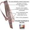 Custom Full Grain Leather Guitar Strap Personalized with name or initials three colors to choose from and over 100 stamps to customize your personalized Guitar Strap (Chocolate Brown (darker brown)) view 3