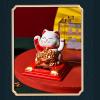 Wealth Welcoming Cat, Solar Powered Lucky Waving Cat for Restaurant for Office (Type 336A White) view 4