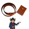 Yusei's Deck Box & Belt Replica, 80 Size, Hard Shell, Faux Leather, Belt Loop, Compatible with Yu-Gi-Oh!, Magic: The Gathering, Poke TCG and others (Yusei Brown - 80 Sleeve Size Deck Box, Large) view 2