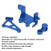 CCYLEZ RC Steering Servo Set, High Strength Aluminum Alloy RC Steering Gear Bracket Arm Set Replacement Professional for RC Electric Motorcycle (Blue) view 3