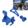 CCYLEZ RC Steering Servo Set, High Strength Aluminum Alloy RC Steering Gear Bracket Arm Set Replacement Professional for RC Electric Motorcycle (Blue) view 4