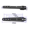 2Pcs ShareGoo Aluminum 2.0inch 25T Servo Arm Horn Long Steering Servo Arms Compatible with Futaba Savox Xcore HL HSP HD Power Rc Servos for RC Airplanes RC Plane Car (Black) view 4