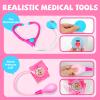Doctor Kit for Toddlers 3-5 - Preschool Pretend Play Medical Kit with Stethoscope, Blood Pressure Cuff and Carrying Bag- Dress Up Toys for Kids Ages 3+ Years view 4