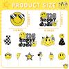 10 Pieces Birthday decorations Party happy face Face cupcake Toppers smile for Boy Girl Wedding Baby Shower Gender Reveal Party Supplies view 3