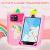 Kids Smart Phone for Girls with 4.0" Large Touchscreen, 32G Card Christmas Birthday Gifts for Age 3-10 Kid Toys Cell Phone with Holographic Pyramid, Toddler Learning Toy, Dual Lens, Music Player(Pink) view 3