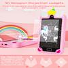 Kids Smart Phone for Girls with 4.0" Large Touchscreen, 32G Card Christmas Birthday Gifts for Age 3-10 Kid Toys Cell Phone with Holographic Pyramid, Toddler Learning Toy, Dual Lens, Music Player(Pink) view 4