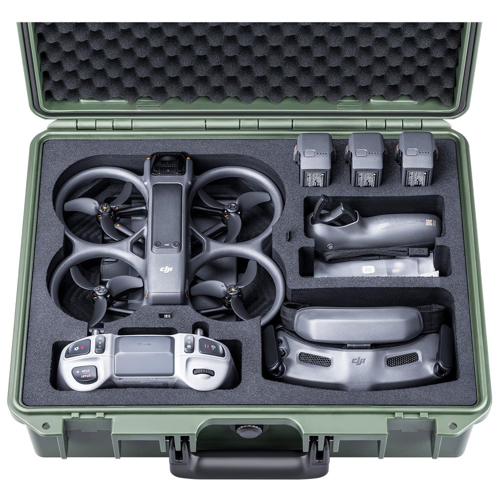 Lykus Titan AT200 Waterproof Hard Case for DJI Avata 2,Goggles 3,RC Motion 3,FPV Remote Controller 3, Support Up to 7 batteries [CASE ONLY]