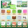 100PCS Magnetic Blocks for Kids, Magnetic Blocks for Kids Ages 4-8, Magnetic Building Blocks Montessori Educational Learning Toys Forest Animal Theme, Sensory Construction Toy for Boys Girls Gifts view 2