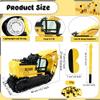 15.7 x 10.6 x 3.1 Inch Construction Excavator Pinata Truck Pinata with Bat Blindfold and Confetti for Birthday Decor Construction Party Supplies view 2