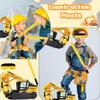 15.7 x 10.6 x 3.1 Inch Construction Excavator Pinata Truck Pinata with Bat Blindfold and Confetti for Birthday Decor Construction Party Supplies view 3