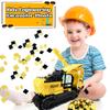 15.7 x 10.6 x 3.1 Inch Construction Excavator Pinata Truck Pinata with Bat Blindfold and Confetti for Birthday Decor Construction Party Supplies view 4