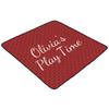 Dark Red Custom Baby Play Mat Floor Mat Personalized 5050in Crawling Mat No-Slip Acticity Playpen Mat for Toddler Babies Playmat view 1