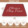Dark Red Custom Baby Play Mat Floor Mat Personalized 5050in Crawling Mat No-Slip Acticity Playpen Mat for Toddler Babies Playmat view 3