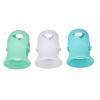 240ml Glass Baby Bottles Silicone Sleeve, Shatter Proof Bottle Cover with Anti Flowing, Insulate Warmers, Cute Design for Glass 8 oz Series, Deformation (White+Light view 2