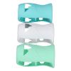 240ml Glass Baby Bottles Silicone Sleeve, Shatter Proof Bottle Cover with Anti Flowing, Insulate Warmers, Cute Design for Glass 8 oz Series, Deformation (White+Light view 3