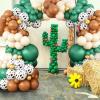 Cow Balloons Arch Garland Kit - Green, Brown, Nude Print for Baby Shower, Birthday, Highland Farm, Western Cowboy Theme Party Decorations view 4