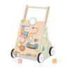 OOOK Wooden Baby Walker with Wheels, Montessori Baby Push Walker, Sit to Stand Walker for Baby Boy 6-12 Months, Toddler Standing Activity Center for Boys and Girls view 1