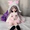 1/6 BJD Doll Kawaii Doll Ball Joint Doll Handmade Makeup Cute 11.8 Inches Collectible Cartoon Dress up Dolls Best Gift (F) view 2