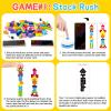 QianShouYan Wooden Block Game 120Pcs Fast-Paced Stacking Building Block Game Challenging Board Games for Kids 1 to 6 Players Color Block Puzzles Party Games for Ages 4+ view 4