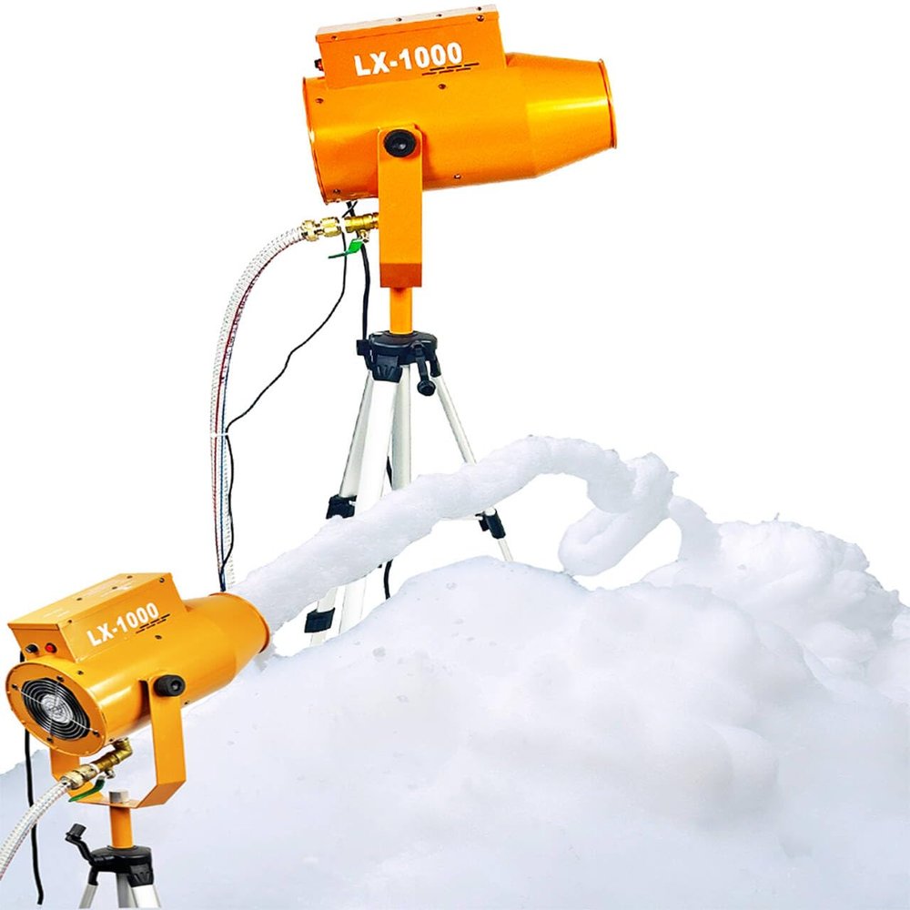 1000W Heavy Duty Foam Machine, Pool Water Toys for Kids & Adults, Holiday & Birthday Girls & Boys, Commercial Outdoor Foam Blaster for Party Events - Summer Water Toy with Adjustable Cannon