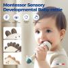 Evoceler Baby Rattles, 2 Pac Dinosaur Rattles & Shaker Toys with Teether, Baby Maracas Sensory Toys for 0+M Babies, Soft Silicone BPA Free, Perfect Size for Grasp, Ideal Baby Boy Girl Toy Gift view 2