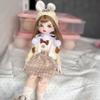 1/6 BJD Doll Kawaii Doll Ball Joint Doll Handmade Makeup Cute 11.8 Inches Collectible Cartoon Dress up Dolls Best Gift (J) view 4