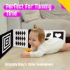 2 PCS Baby Visual Stimulus Cards, Double-Sided High Contrast Black and White Flashcards Sensory Developmental Montessori Cards Set for Newborn Boy Girl Baby Tummy Time (39 X 8) view 4