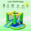 FBSPORT Inflatable Bounce House, Kids Bounce Castle Slide for Indoor Outdoor,Toddler Baby Jumper Bouncer, Kids Jumping Bouncy House with Blower, Ball Pit Pool, Basketball Hoop, Dart Game, Green view 2