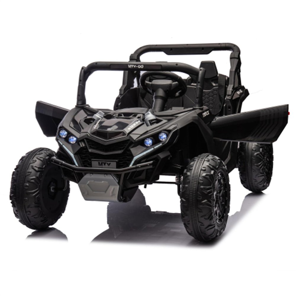 24V Two-Seater Children's Toy car, Electric Toy car, Off-Road Electric Baby car, Toy car with Parent Remote Control, Slow Start, Anti-Collision bar, Storage Space, Suitable for Children Over 3 +