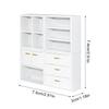 1:12 Miniature Doll Furniture Cabinet Miniature Household Accessories Decor 3D Wooden Dollhouse Furniture Puzzle DIY House Sets Puzzle Gift view 2