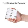 1:12 Miniature Doll Furniture Cabinet Miniature Household Accessories Decor 3D Wooden Dollhouse Furniture Puzzle DIY House Sets Puzzle Gift view 4