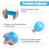 Blue Yellow Balloons, 50 Pcs 12 Inches Yellow Blue Clear Balloon, Teal Blue Metallic Clear Balloon for Girls Boy Cartoon Theme Birthday Baby Shower Wedding Party view 3