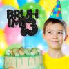 13th Birthday Decorations for Boys - Bruh I'm 13 Cake Topper, Happy 13th Party Supplies, Teen Boy Party Decor (Bruh I,M 13) view 4