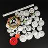 60PCS Small Gear Kit Plastic Gears Belt Pulley Single Gear Spindle Gear Small Motor Gears for DC Motor RC Car Robot Model Toy DIY Gear Replacement view 3