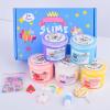 5 Pack Butter Slime Kit, with Fun Slime Add Ins, Soft Non-Sticky, Stress Relief Toy, Birthday Gifts for Kids, Classroom Rewards, DIY Slime Party Favor for Girls & Boys view 3