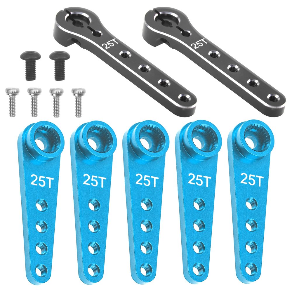 25T Servo Horn 37mm Metal 25 Teeth Extension Steering Arm Server & 25T Servo Horn 56mm Metal 25 Teeth Extension Steering Servo Arm