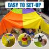 Magic Fort Building Kit for Kids with CPC Certification - Large Lightweight Blanket Fort Making kit and Clips - Portable Playhouse Play Tent Fort - Indoor/Outdoor Girls/Boys Toys Ages 4-5 6 7 8-12 view 3