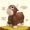 Upper Rider Bouncy Horse Hopper, Inflatable Farm Cow Bouncy Bull, Bounce and Ride on Animal Bouncer for Toddlers, Indoor Outdoor Birthday Gifts for Boys Girls 18 Months 2 3 4 5 6 Years Old view 3