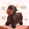 Upper Rider Bouncy Horse Hopper, Inflatable Farm Cow Bouncy Bull, Bounce and Ride on Animal Bouncer for Toddlers, Indoor Outdoor Birthday Gifts for Boys Girls 18 Months 2 3 4 5 6 Years Old view 3