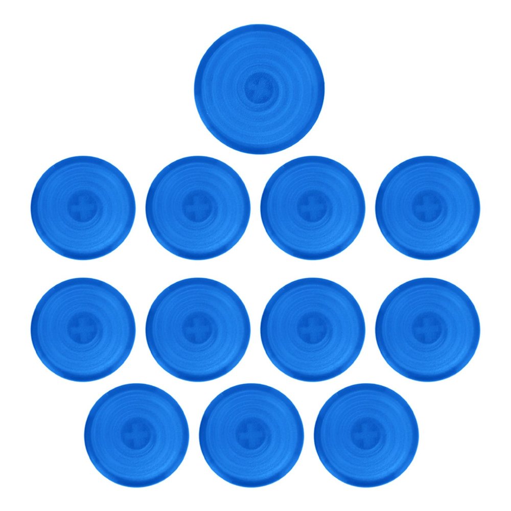 12pcs Arcade Button Caps for Mechanical Push Buttons Cover, Arcade Button Cover Set, Switches Controller Buttons Covers, for Kailh Cherry Akko Glorious Switches, 20.2mm 25.3mm (Blue)