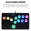 12pcs Arcade Button Caps for Mechanical Push Buttons Cover, Arcade Button Cover Set, Switches Controller Buttons Covers, for Kailh Cherry Akko Glorious Switches, 20.2mm 25.3mm (Blue) view 4