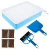 ZLHETWT Sand Light Table, Sand Light Art Table, Sand Light Box, DIY Sand Painting Light, Fun Sand Light Table Sand Light Art Table with Sands Mini Broom and Dustpan for Boys Girls (Blue) view 1
