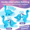 CZTCDP Dinosaur Alphabet Learning Toys - 13PCS Double-Sided Dinosaur Matching Game for Toddlers, Montessori Preschool Educational Sensory Toy  Gift for Boys & Girls view 3