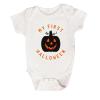 Baby My 1st Halloween Romper Bodysuit Spook Letter Print Short Sleeve Sweatshirt Infant Cute Fall (A-E, 9-12 Months) view 1